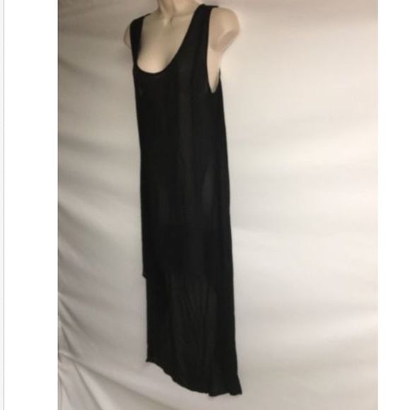 Millau Dress Cover Up Medium Sheer High Low Womens - Picture 2 of 7